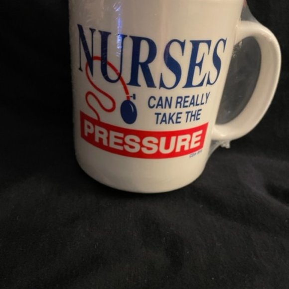 1991 Nurses Mug Set  Nurses Can Really Take The Pressure   Mug Pencil Pad NWOT - Picture 4 of 6